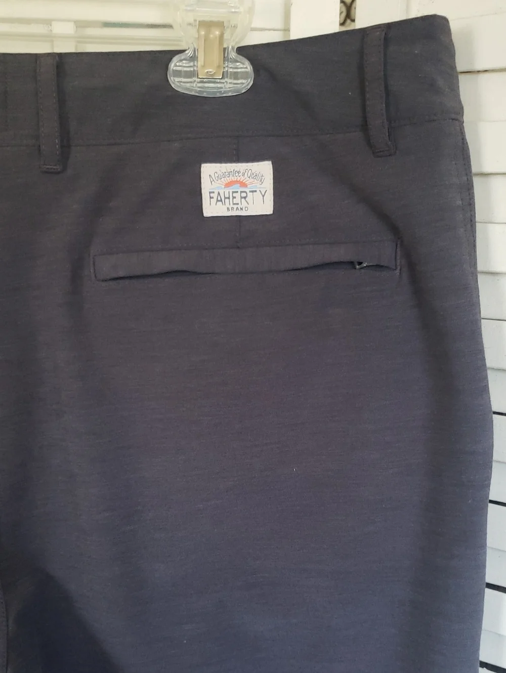 Faherty Men's Casual Dark Gray Stretch Shorts Size 36